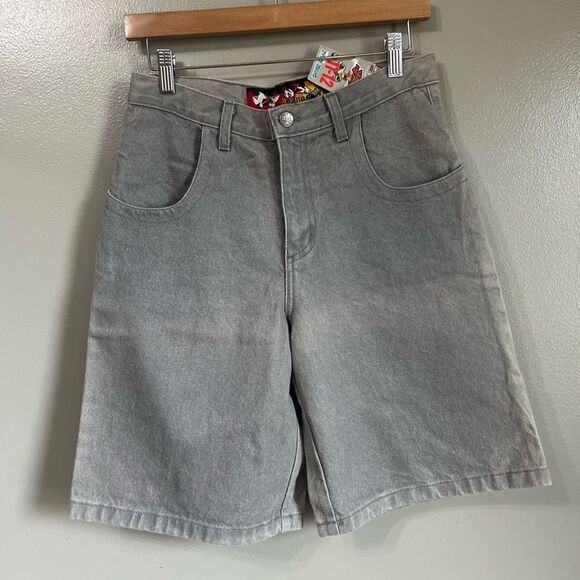 Y2K JYNX hip hop denim gray shorts boys size 11-12 relaxed graphic design grunge - Picture 11 of 11